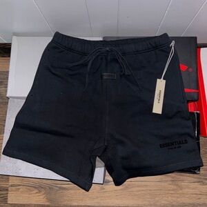 Essentials Jet Black Athletic Men's Shorts